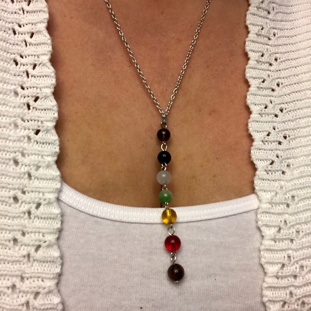 NEW!💙💎🌈CHAKRA!🌈RAINBOW🌈NECKLACE!🌈💎💙LOVE!🌈 - Picture 2 of 13